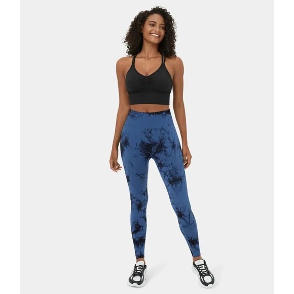 NWT & Bag Halara High Waisted Ruched Butt Lifting Tie Dye Yoga Leggings Size XS - Picture 5 of 16